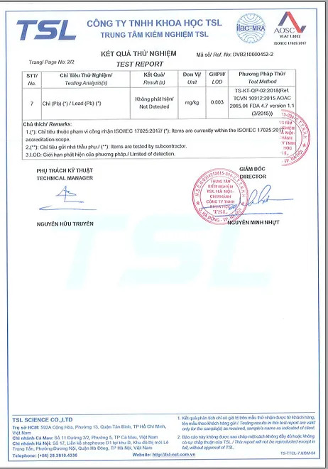 chứng nhận sản phẩm do bộ y tế cấp phép sản phẩm EarthKids