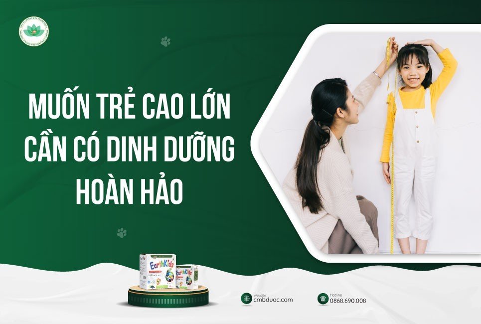 Cốm EarthKids chấm dứt tình trạng trẻ chậm lớn